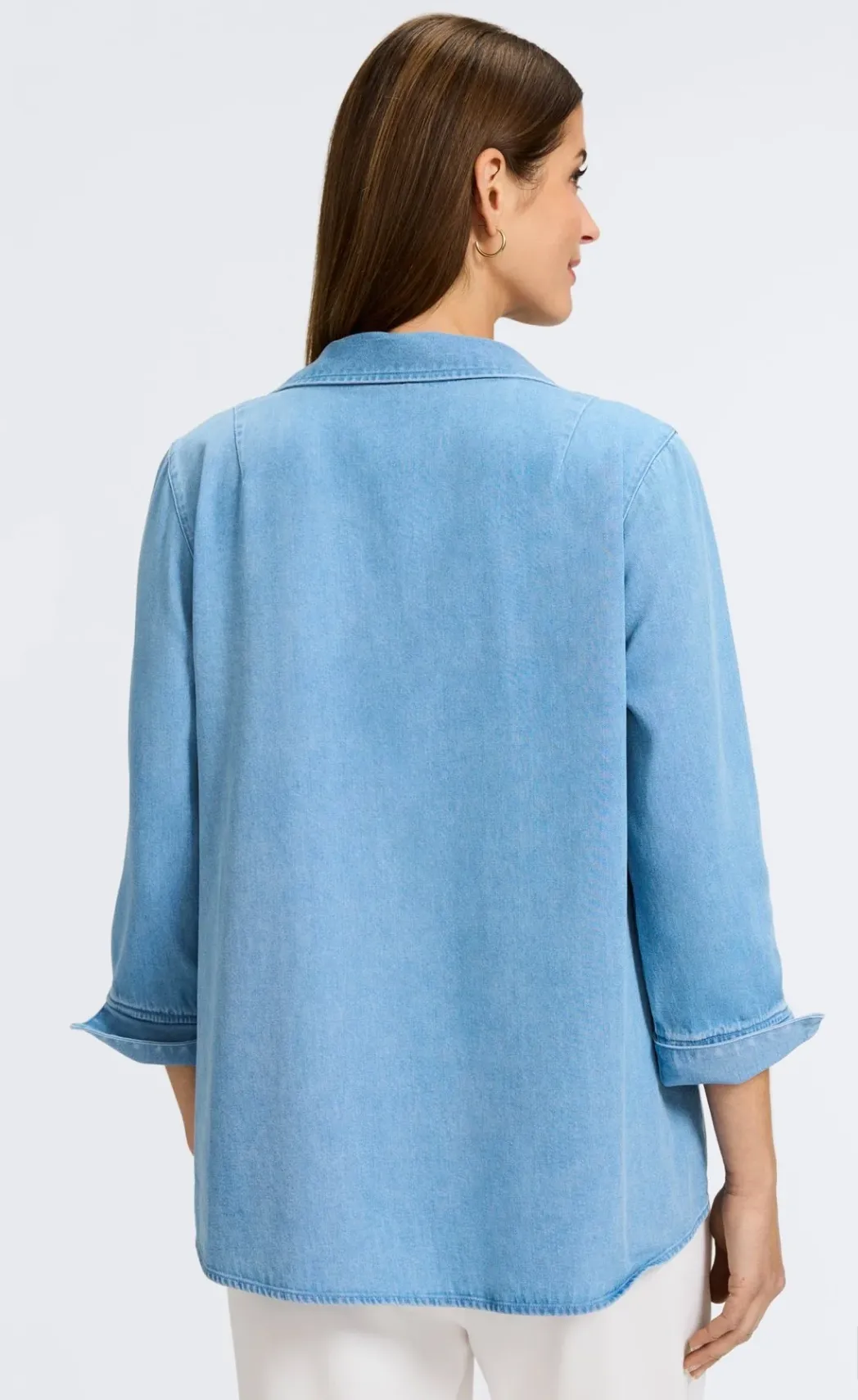 Agnes Tencel® Denim 3/4 Sleeve Shirt
