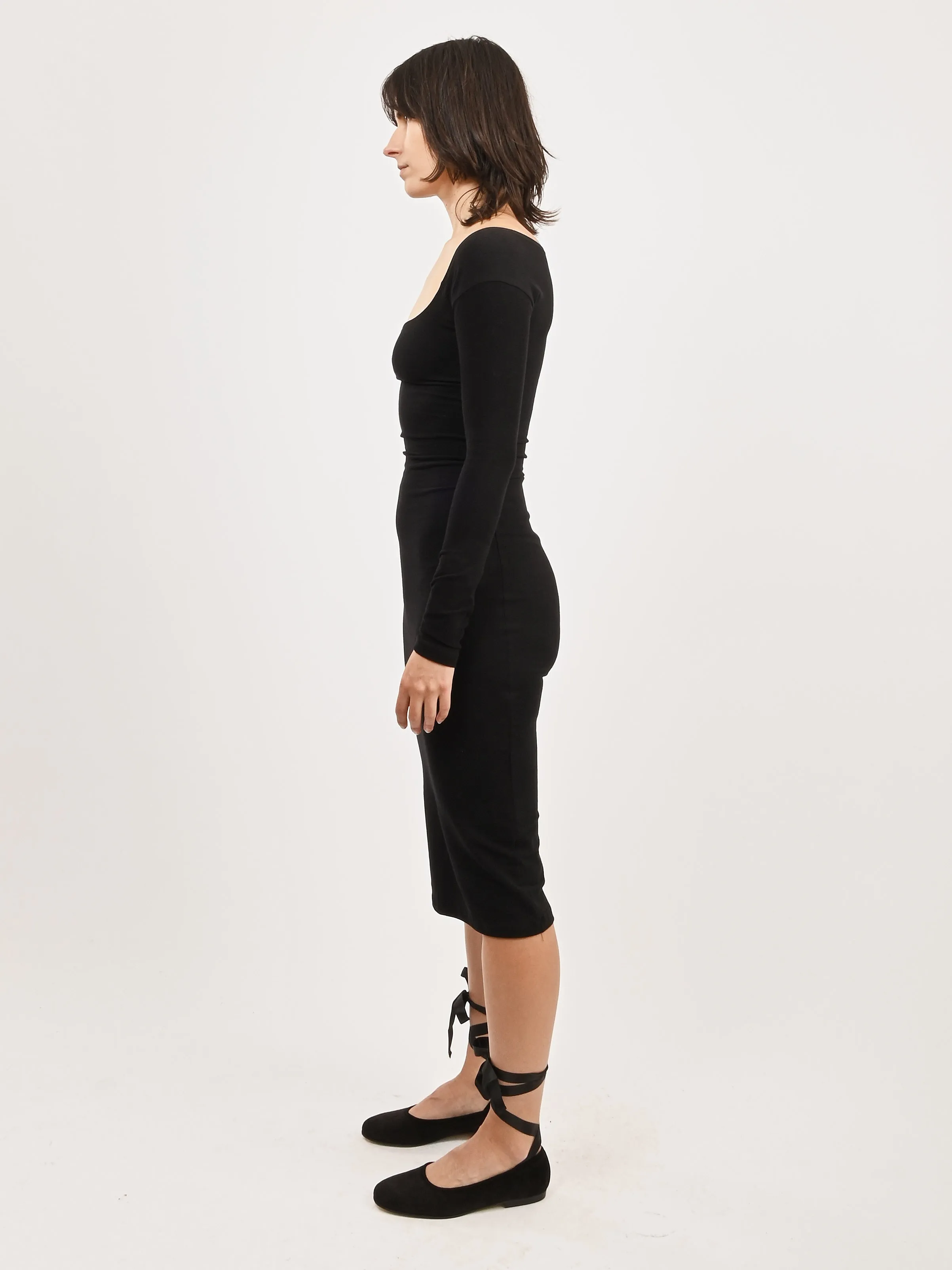 Black El Tigre Midi Dress