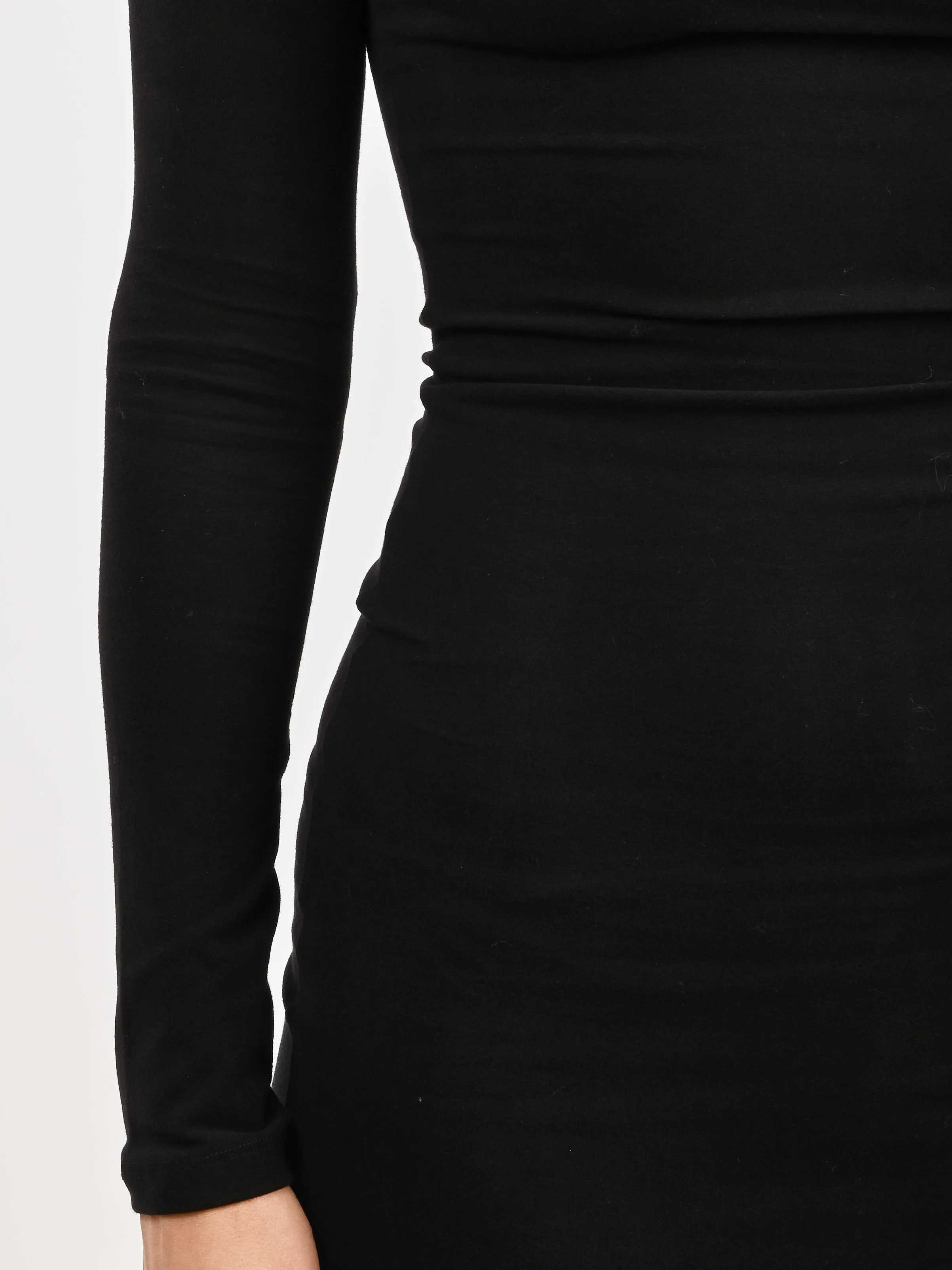 Black El Tigre Midi Dress