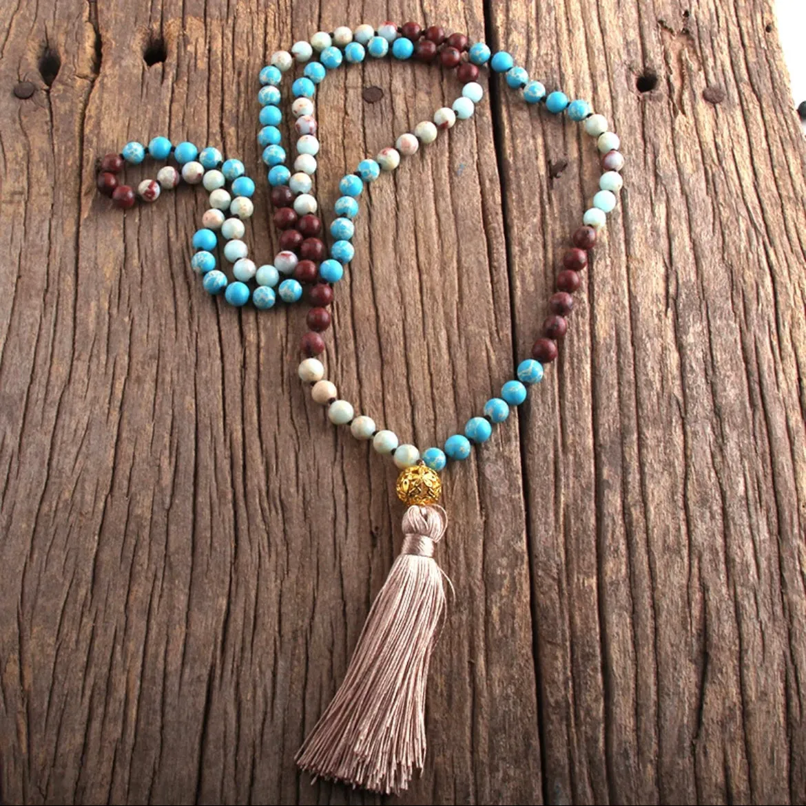 Boho & Mala Tribal Mala 108 Meditation Necklace TN10068