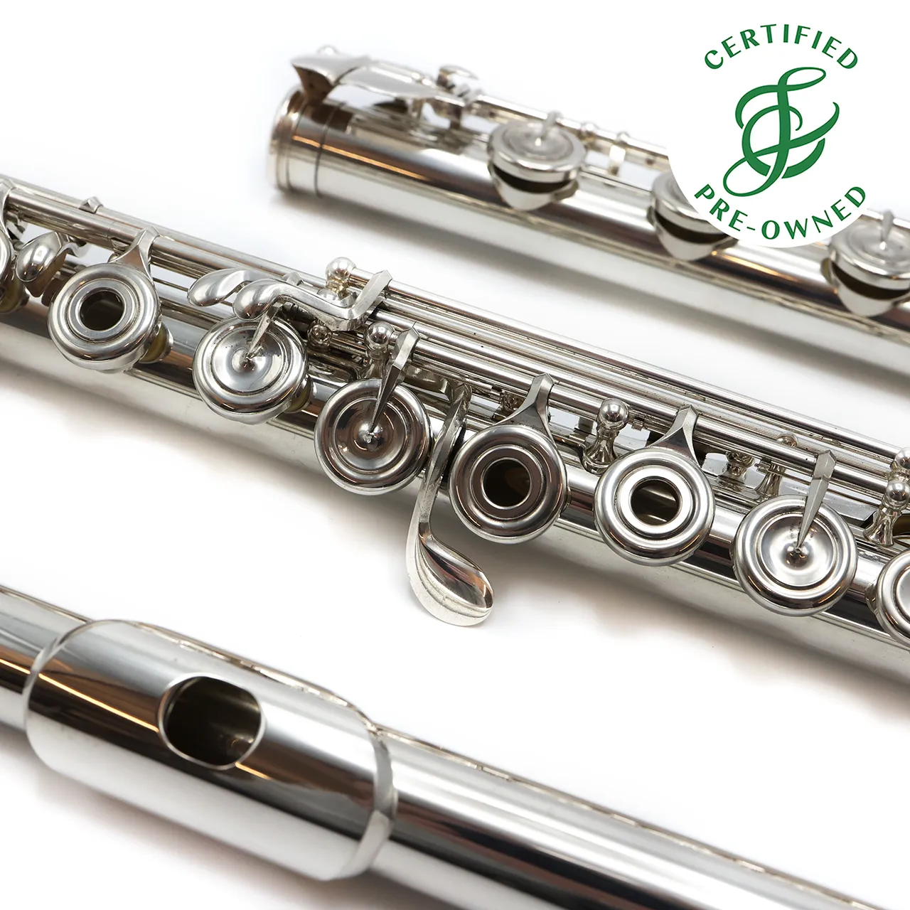 Brannen Flute #8384 - Sterling silver, drawn tone holes, offset G, C# trill key, B footjoint