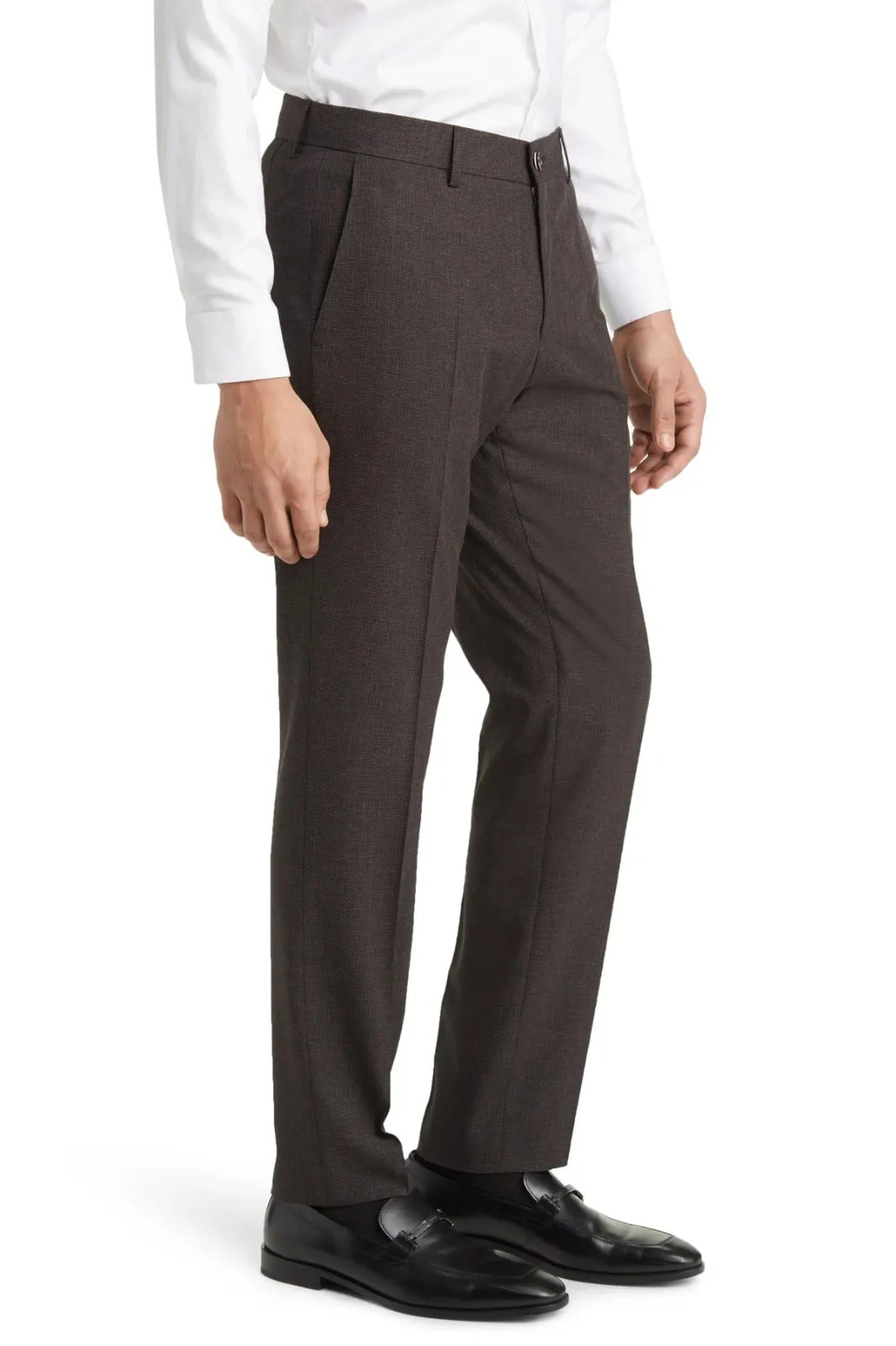 Brown Dress Pant Textured