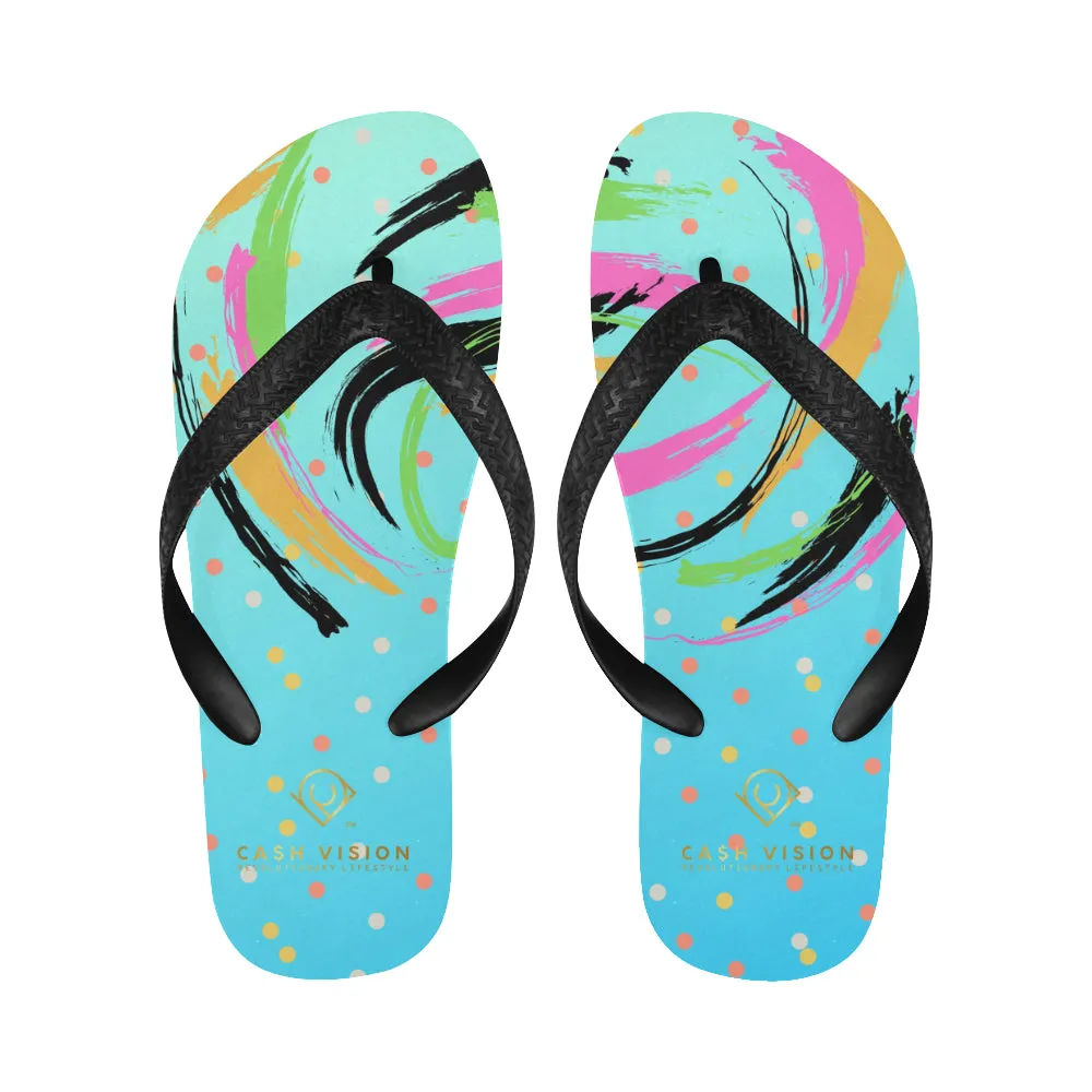 Cash Vision Arts Flip Flop - Sea Blue