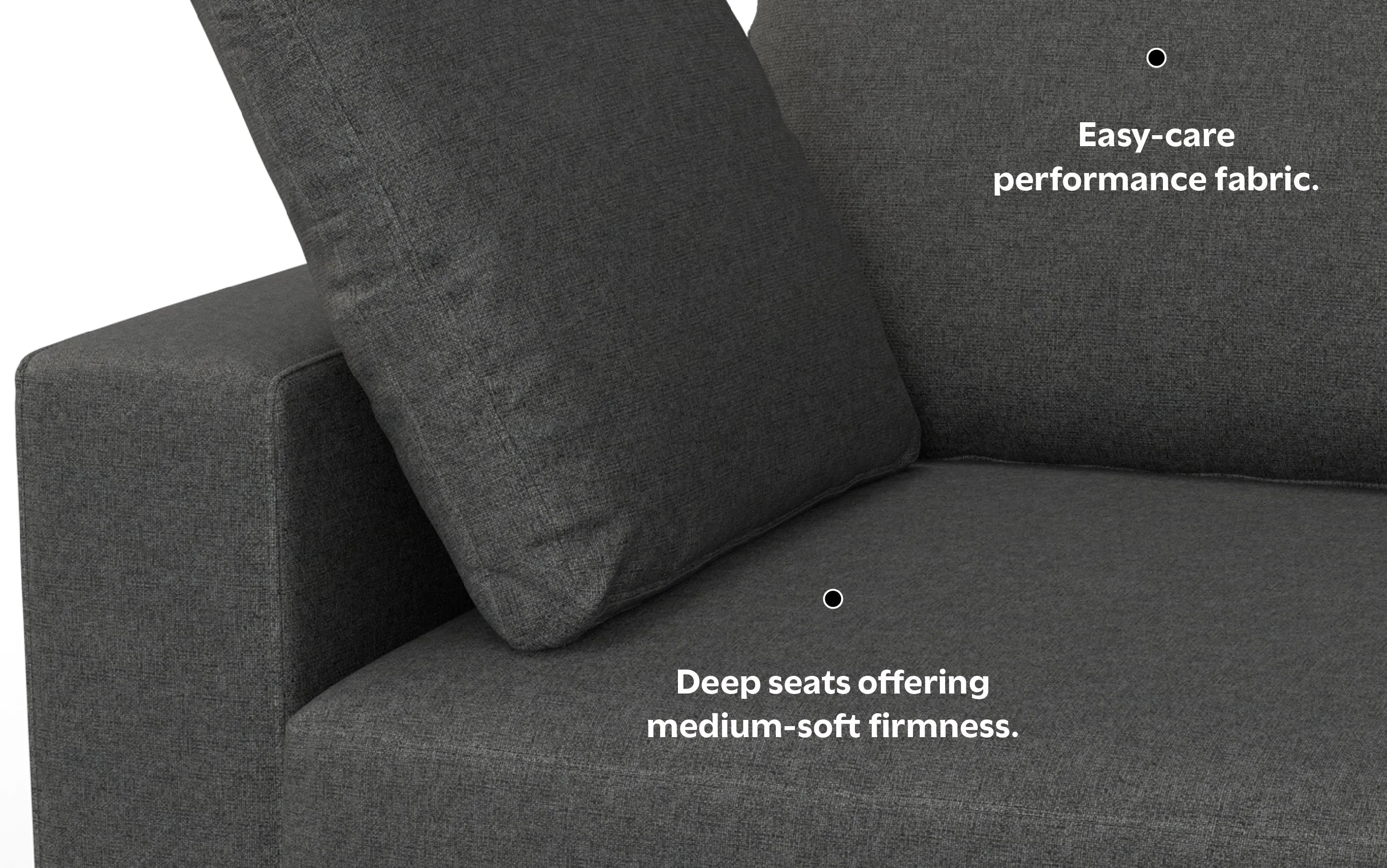 Charlie 96 inch Deep Seater Sofa