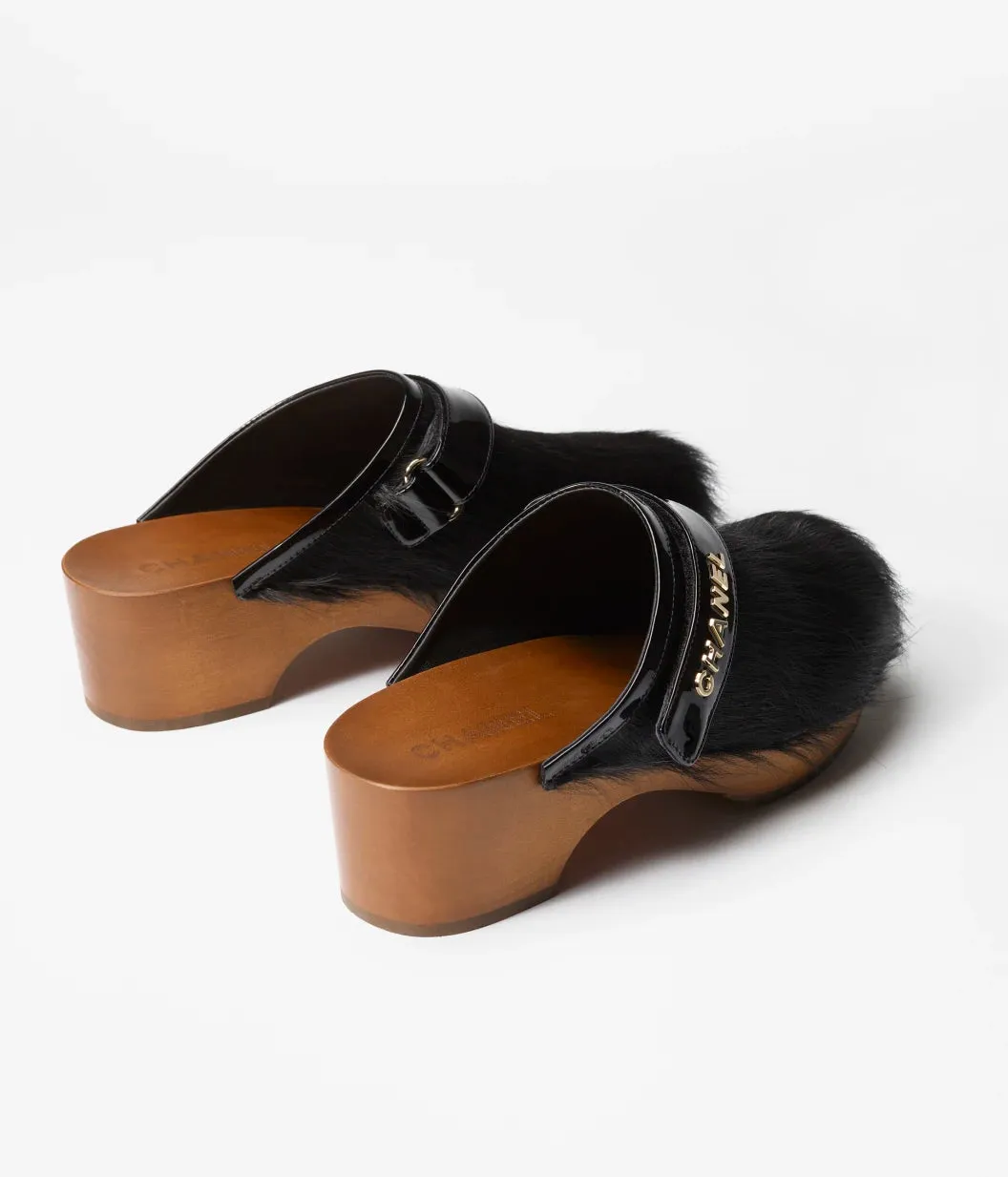 Clogs Calfskin & Patent Calfskin  Black
