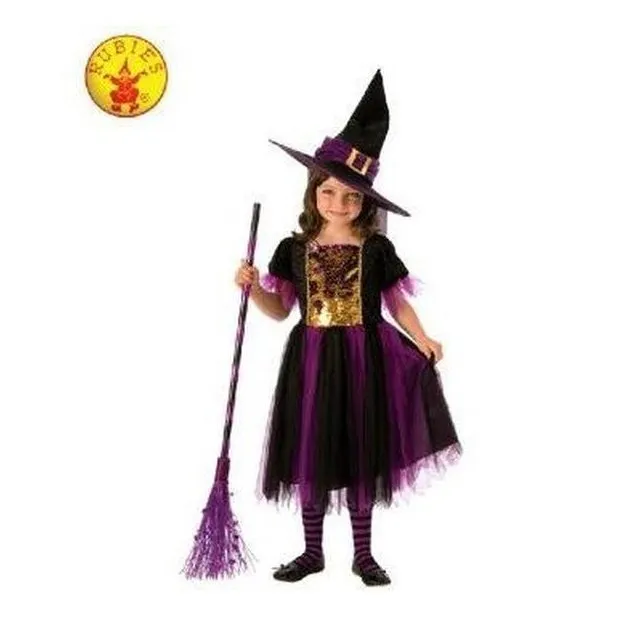 Colour Magic Witch Costume, Child Size L