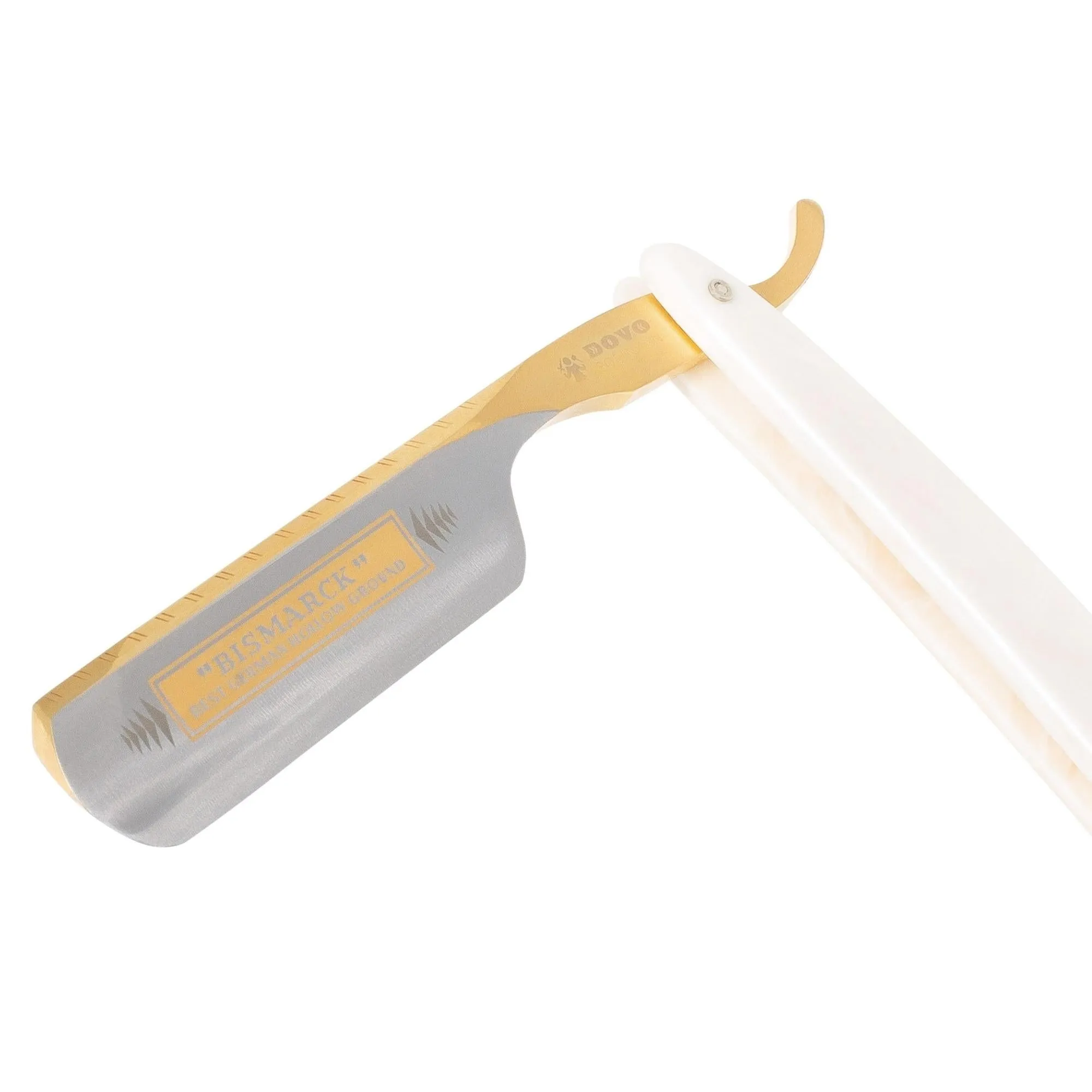 Dovo "Bismarck" Straight Razor, Pearl Acrylic, 6/8"