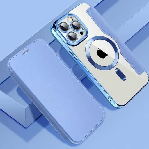 Etui Flip Wallet Magsafe iPhone 15 Pro Max - Lightblue