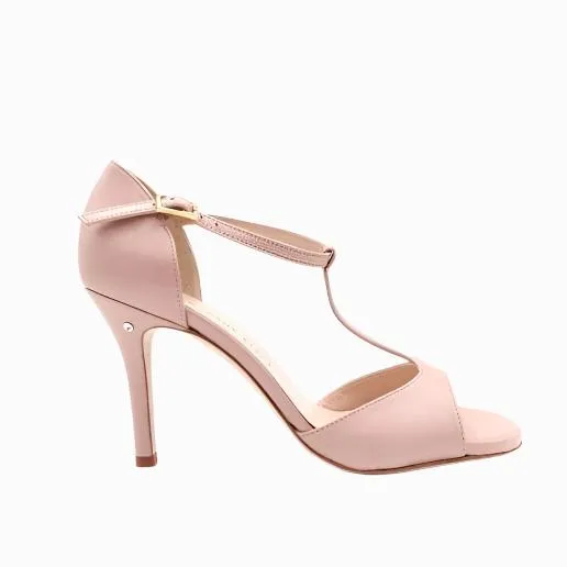 Fedora - Pearlized Nude Leather