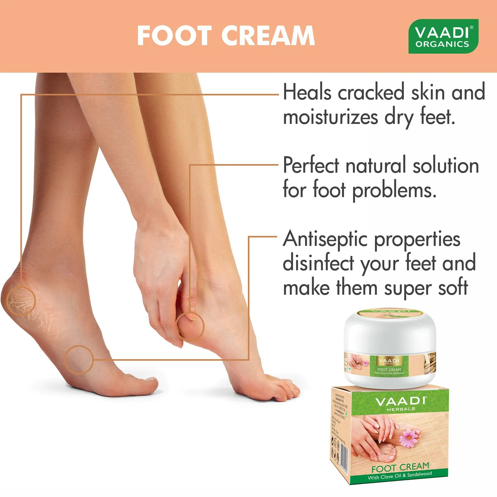 Foot Cream - Clove & Sandal Oil (30 gms)