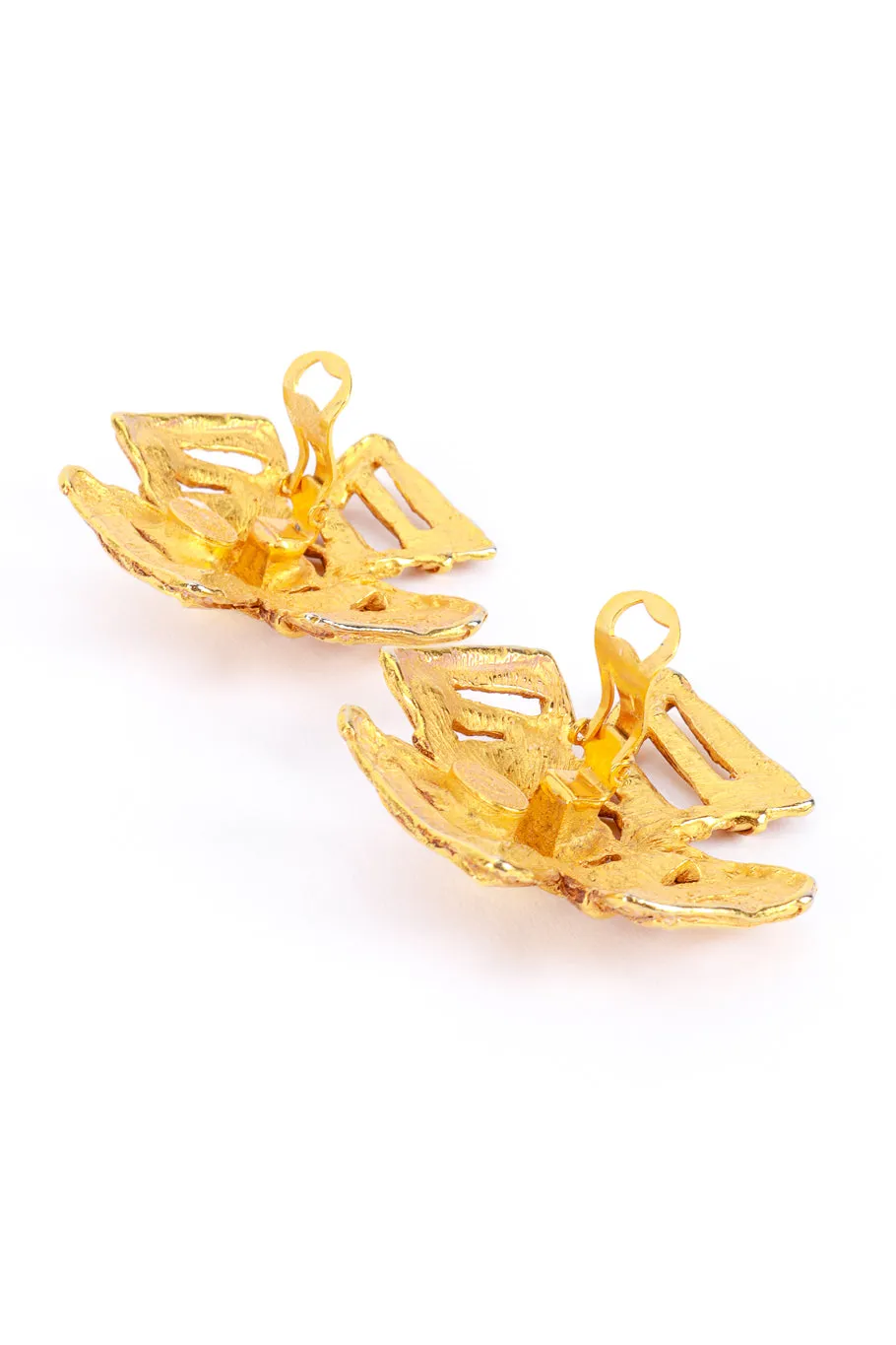 Golden Maltese Cross Earrings