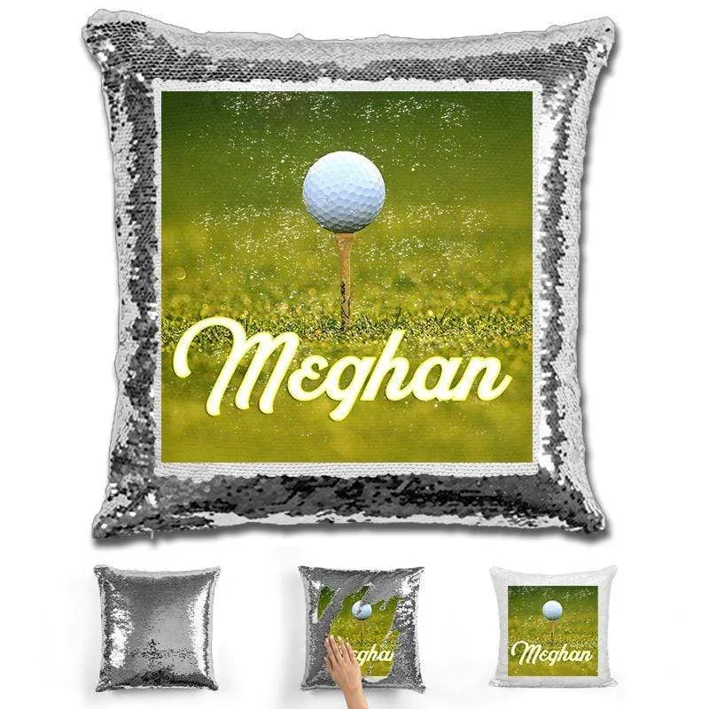 Golf Personalized Flip Sequin Pillow