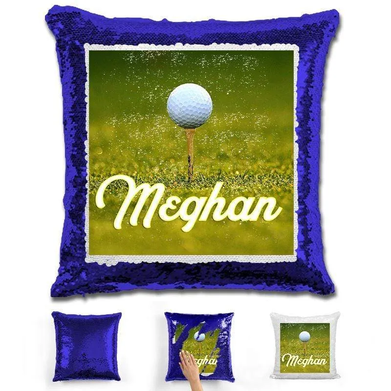 Golf Personalized Flip Sequin Pillow