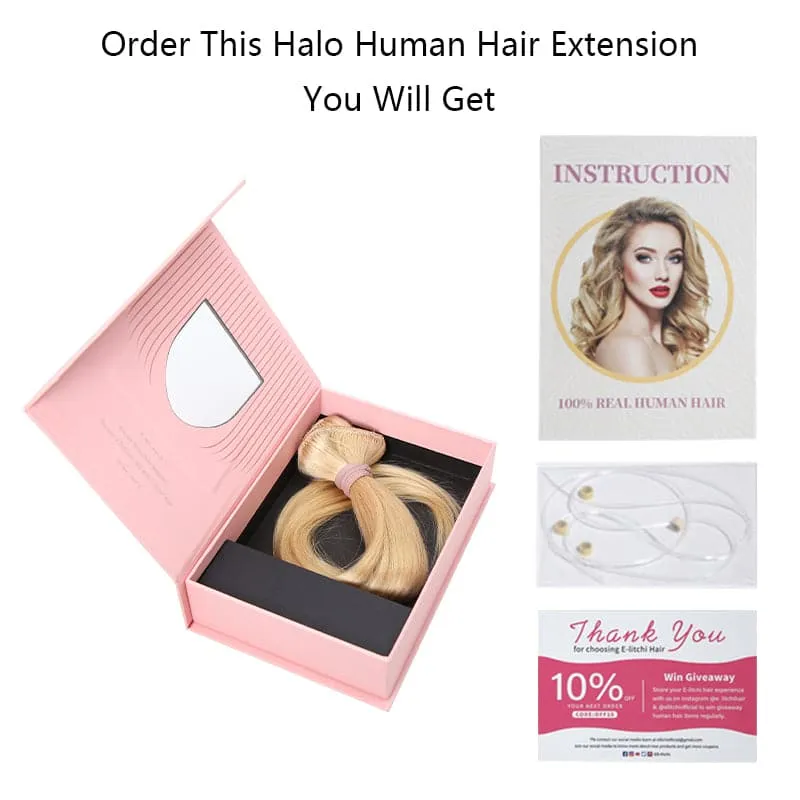 Grey Halo Human Hair Extensions