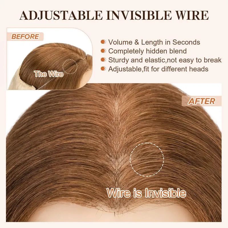 Halo Real Human Hair Extensions With Durable Double Fixation Light Volume