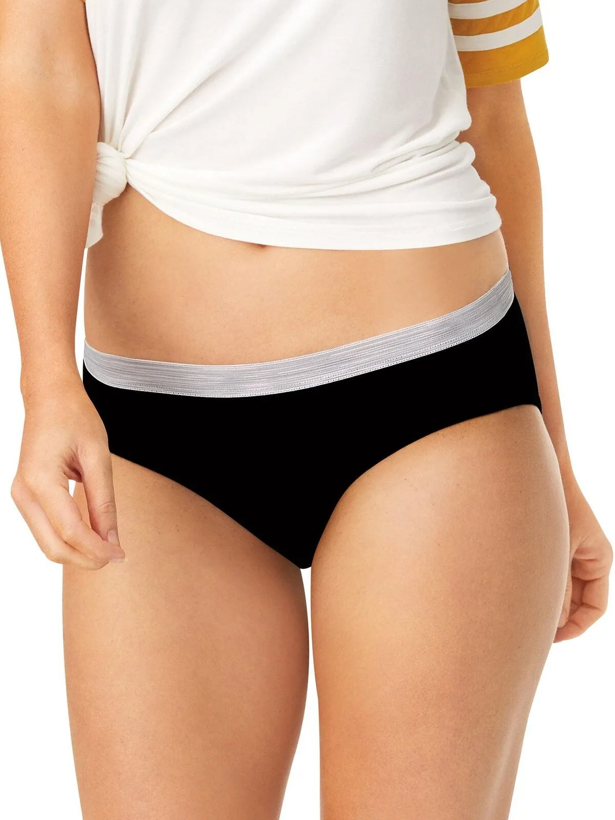 Hanes Women's Cotton 6pk PP41SC Hipster Underwear Briefs P941SC