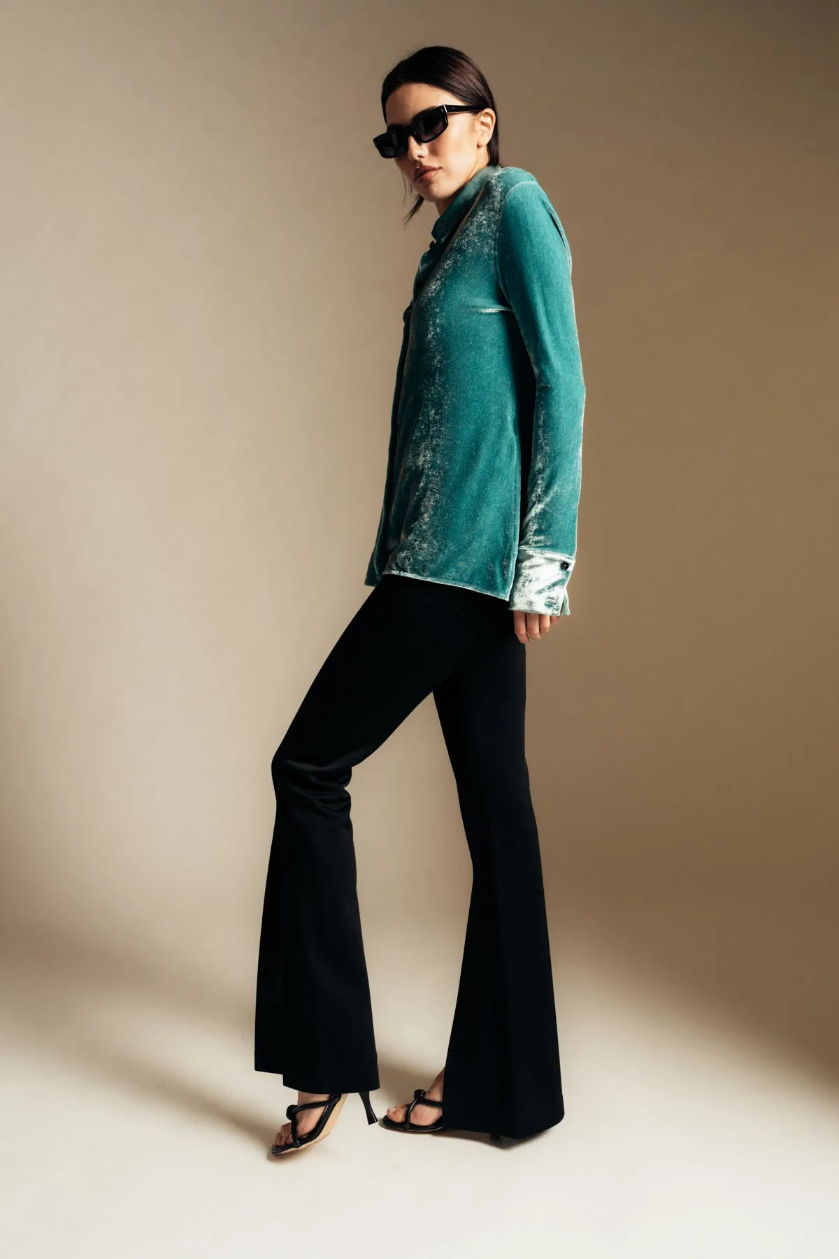 JIL SANDER | VELVET JERSERY SHIRT