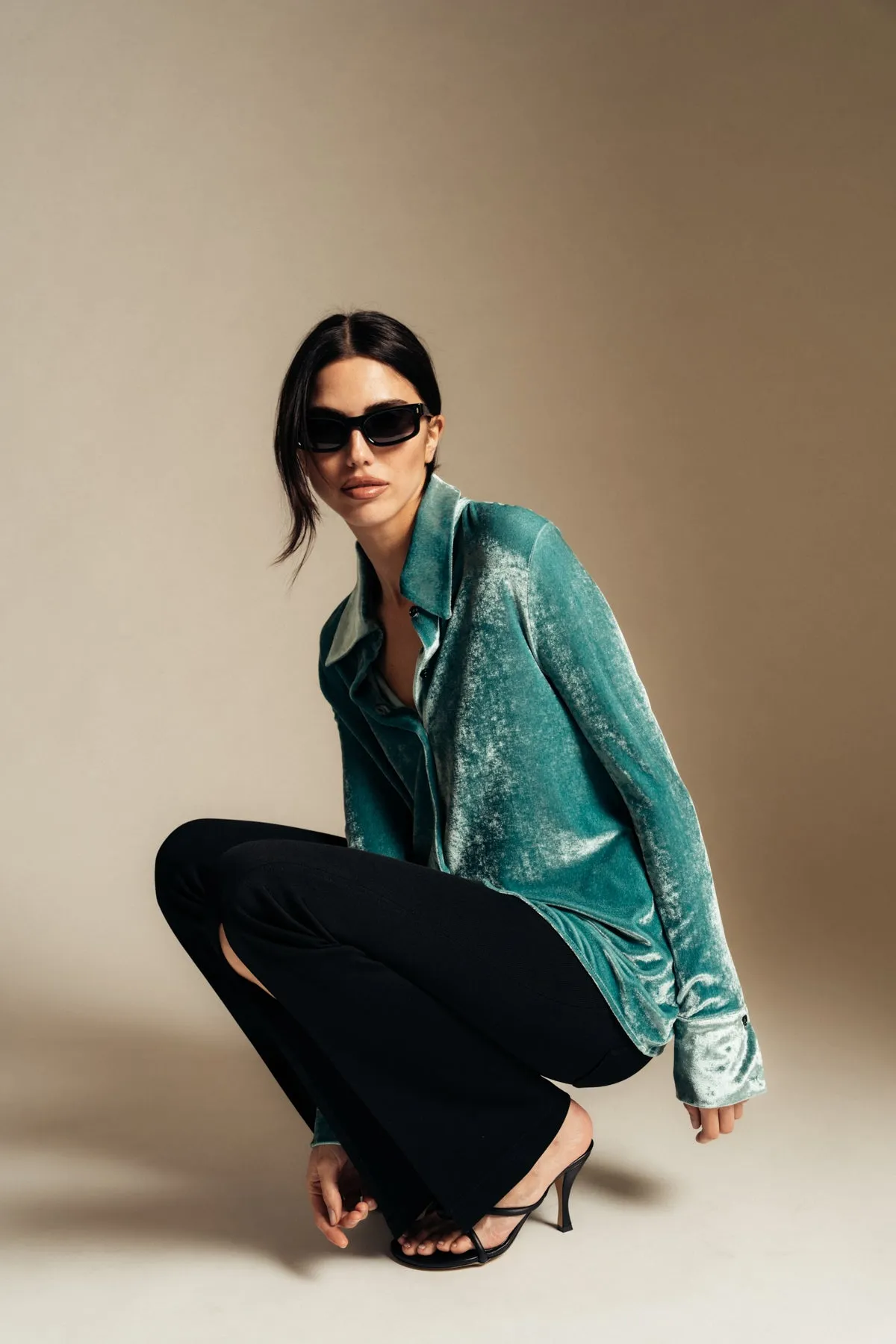 JIL SANDER | VELVET JERSERY SHIRT