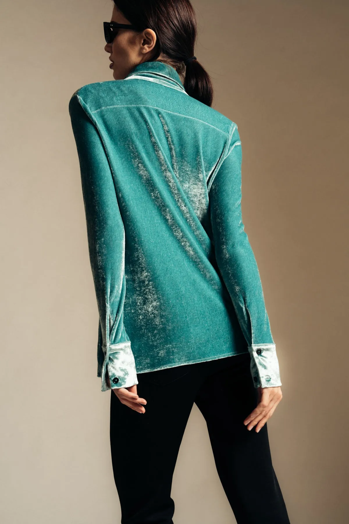 JIL SANDER | VELVET JERSERY SHIRT