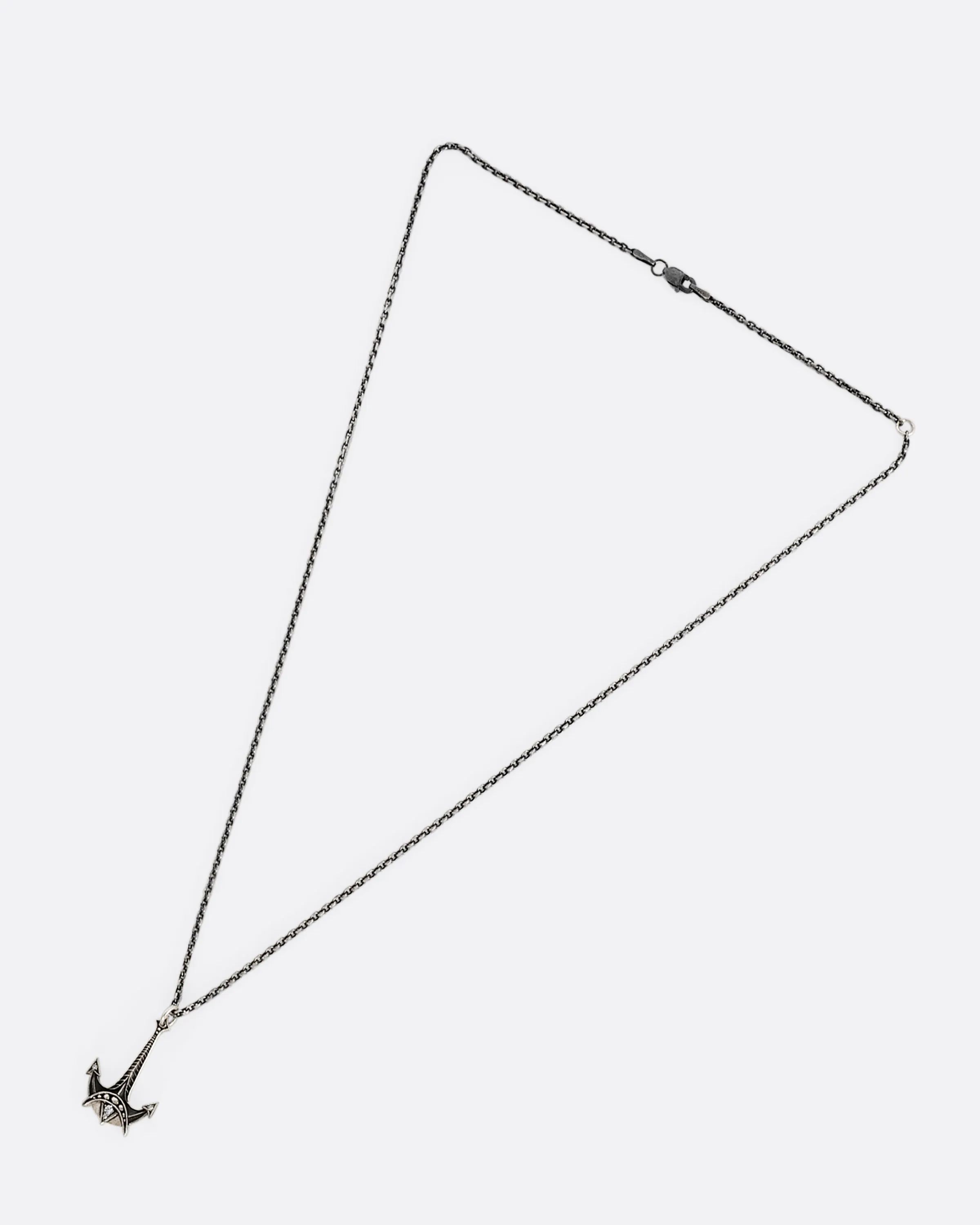 Jonah's Anchor Diamond Pendant Necklace