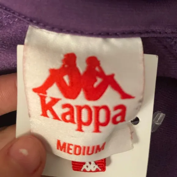 Kappa Jacket Womens Small Pink Semi-Cropped Short Waisted FullZip Long Sleeve