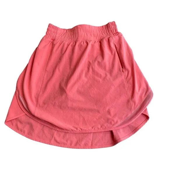 Lululemon Women’s 2 Hotty Hot High Rise Skort Skort Raspberry Cream Pink Tennis