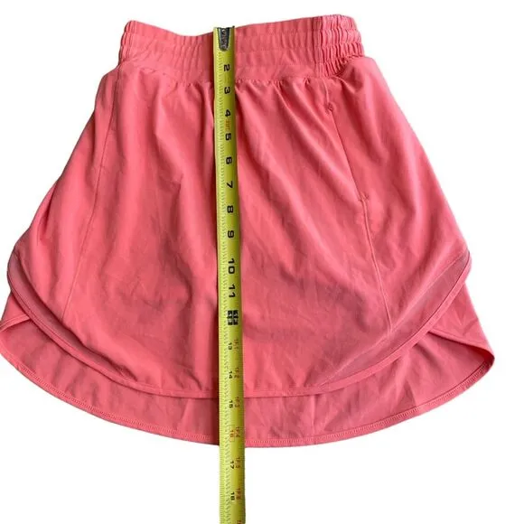 Lululemon Women’s 2 Hotty Hot High Rise Skort Skort Raspberry Cream Pink Tennis