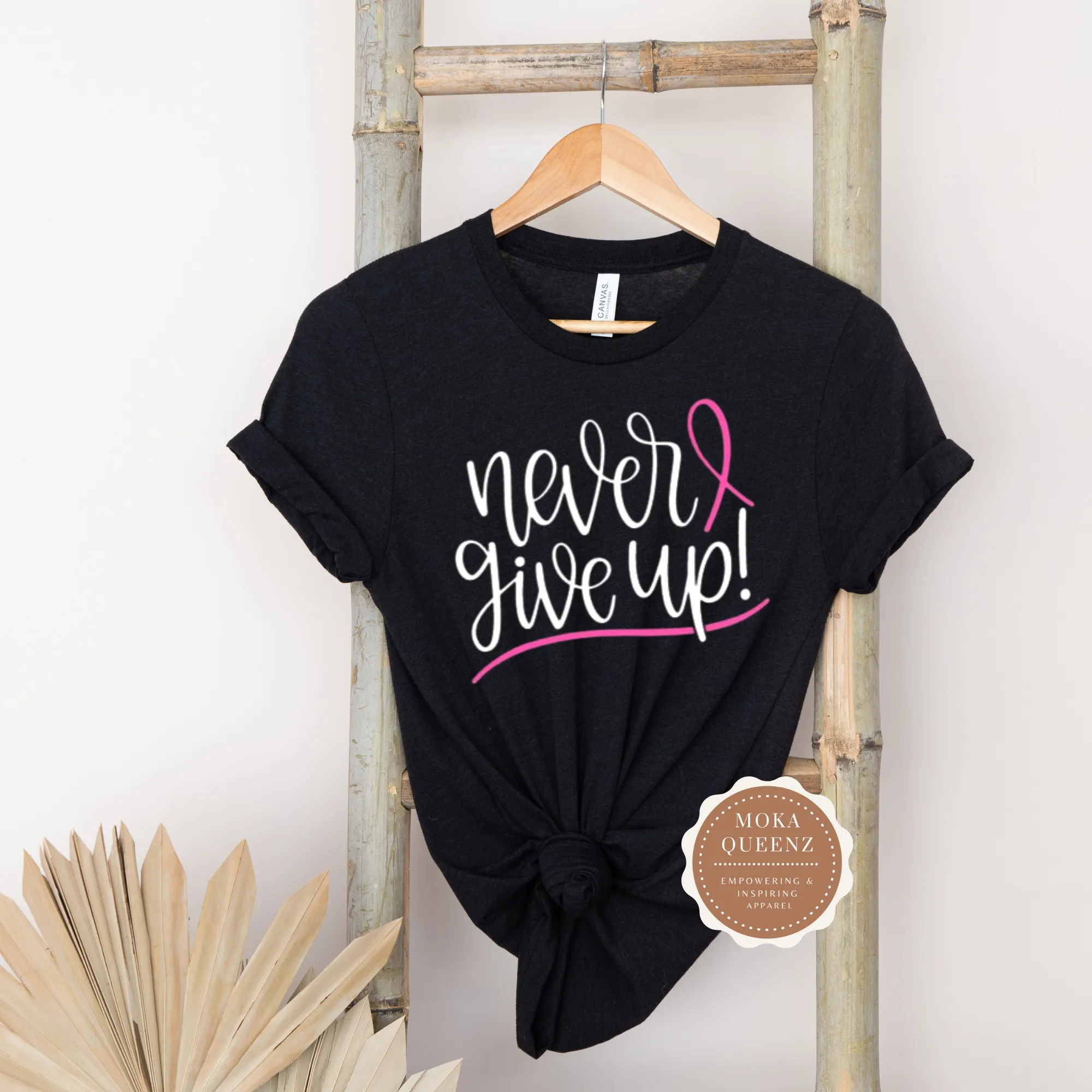 Never Give Up Breast Cancer Shirt