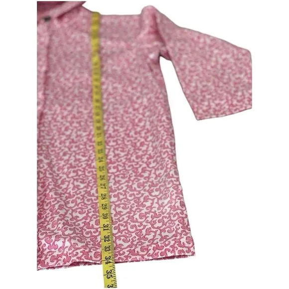 Outside Designworks Women's Rain Coat XS Pink Paisley Hooded Jacket Waterproof