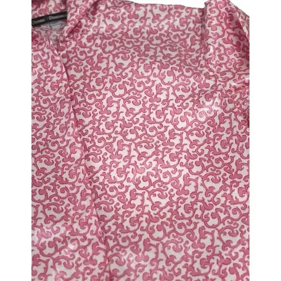 Outside Designworks Women's Rain Coat XS Pink Paisley Hooded Jacket Waterproof