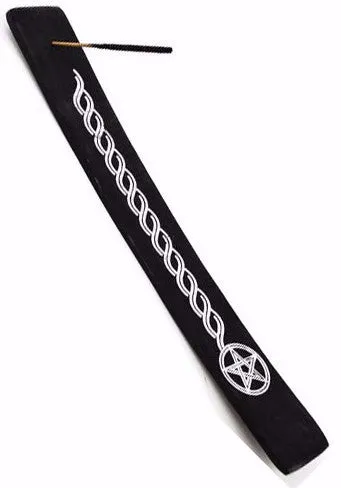 Pentacle Wood Incense Holder