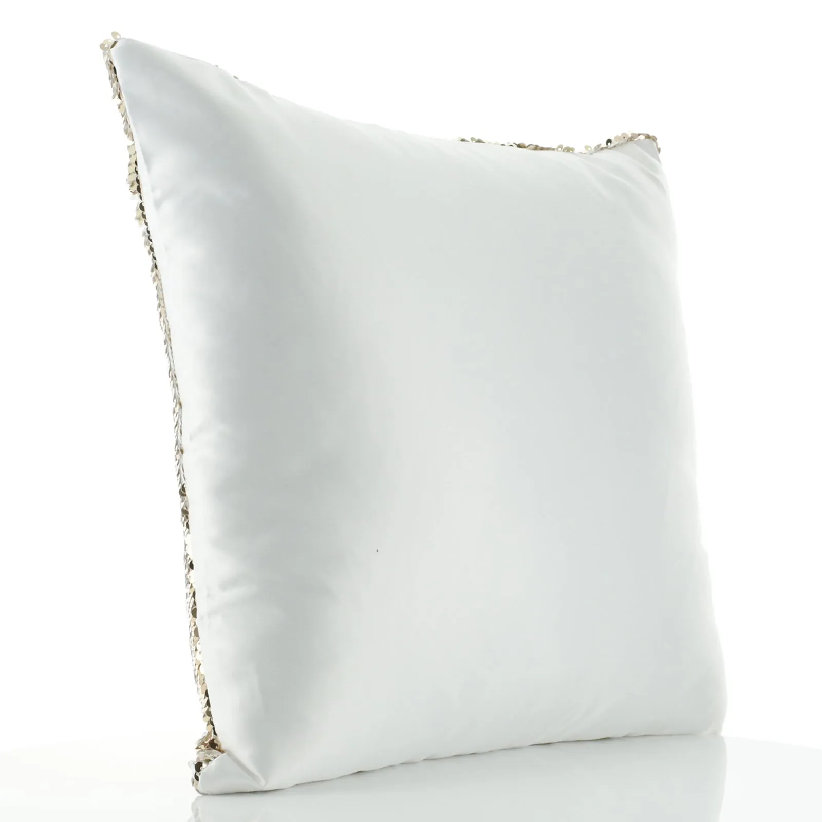 Personalised Sequin Cushion with Snow Leopard Blue Butterflies and Cute Text
