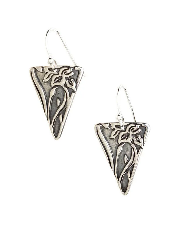 Pointed Iris Earrings