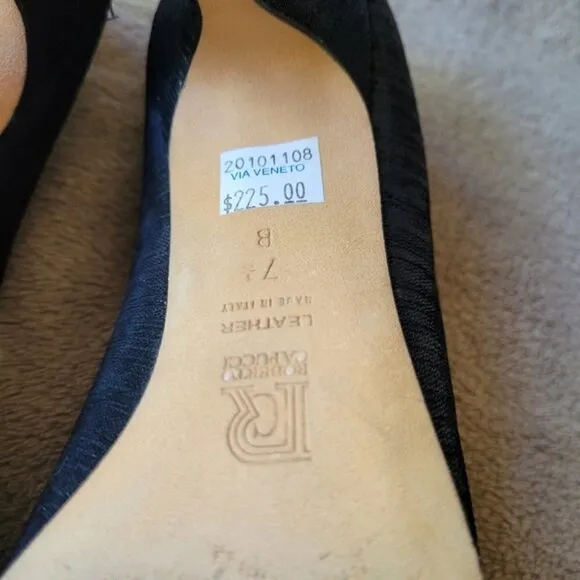 𝅺Roberto Capucci black heels size 7.5
