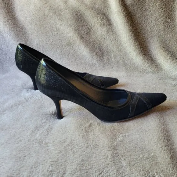 𝅺Roberto Capucci black heels size 7.5
