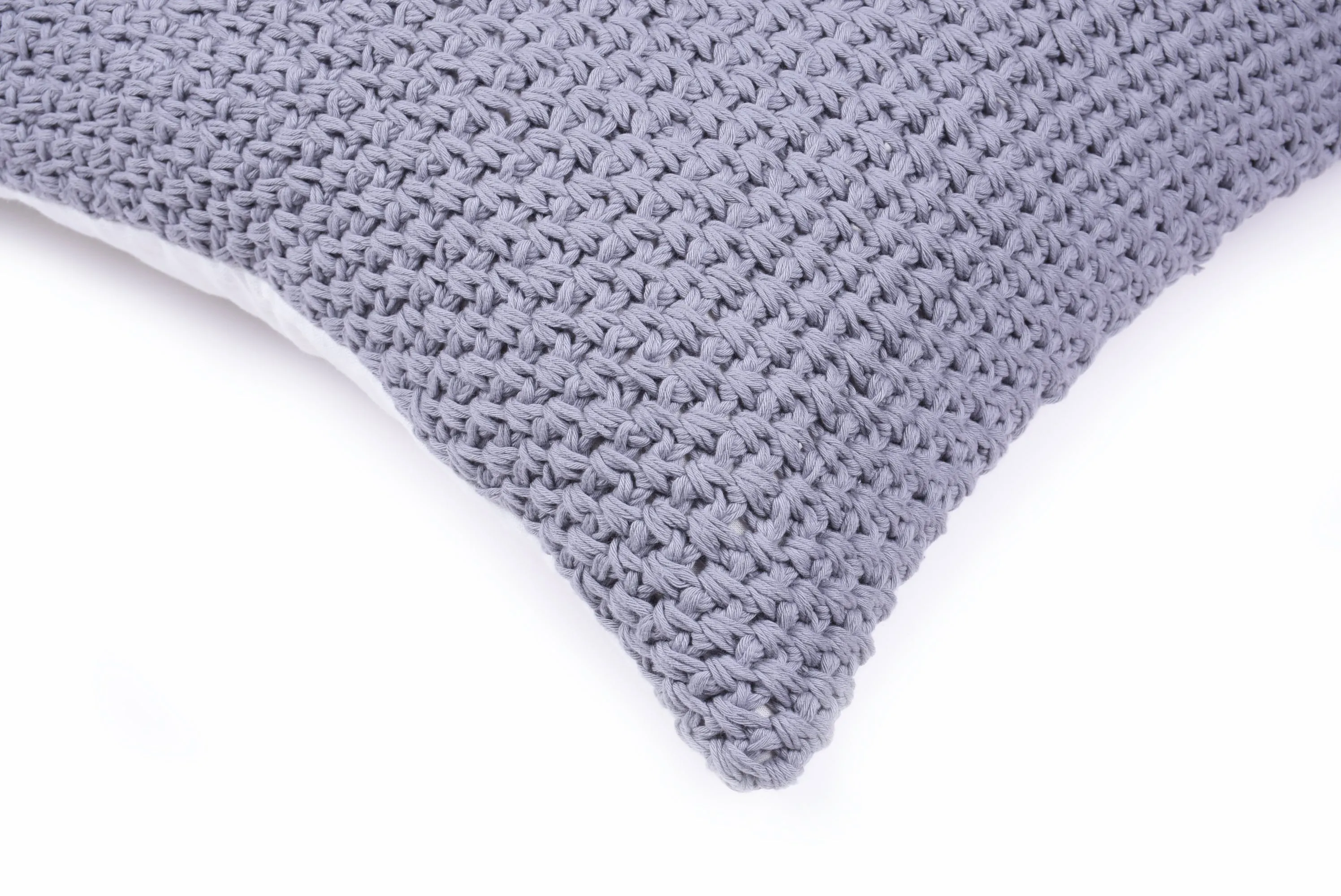 Roma Cotton Pillow - Light Grey