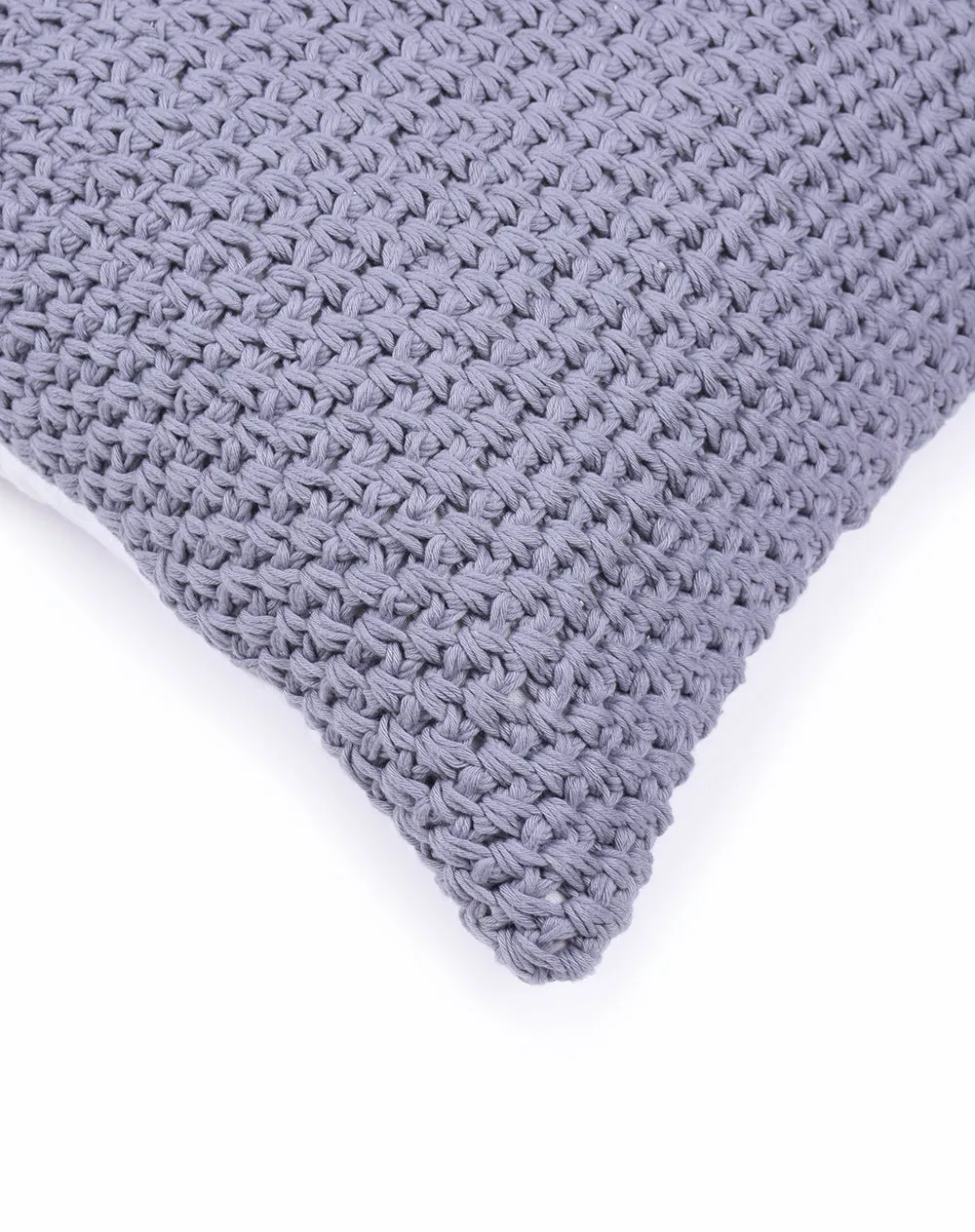 Roma Cotton Pillow - Light Grey