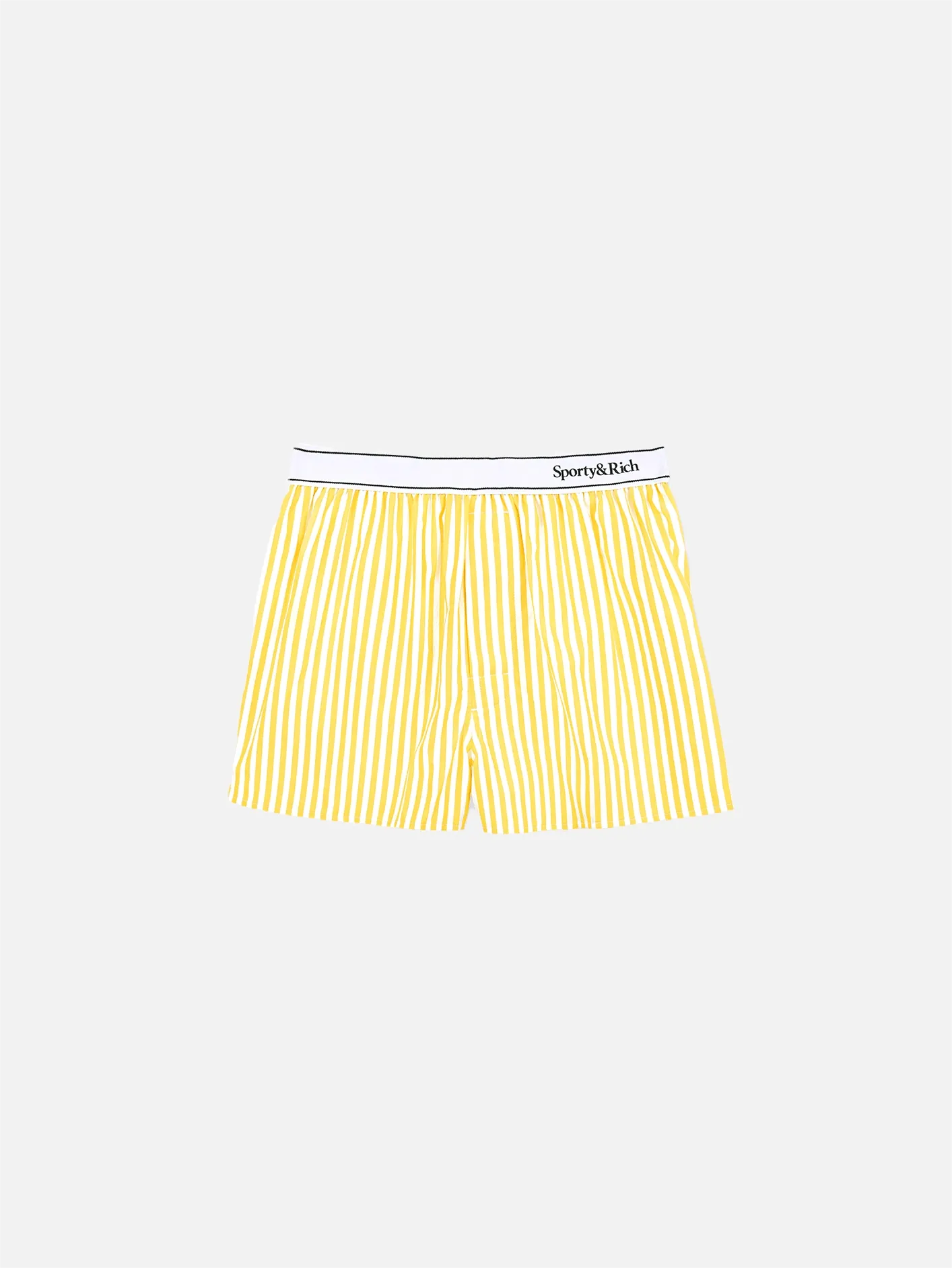 Serif Logo Boxer Shorts - White/Yellow Large Stripe