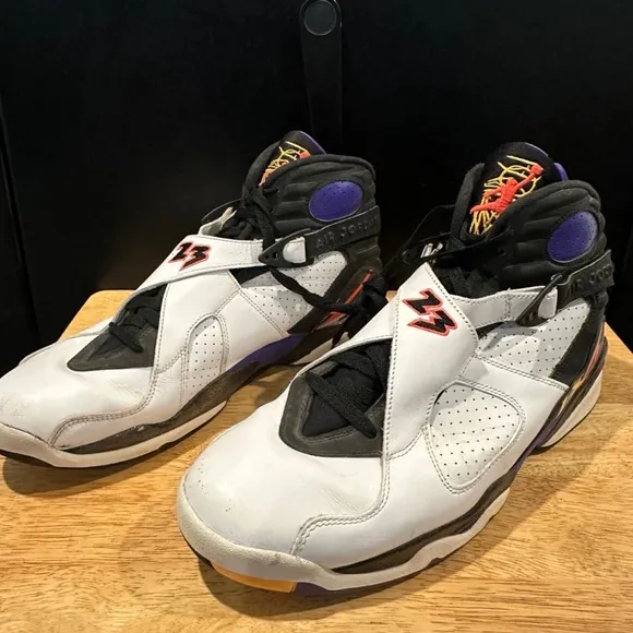 Size 13 - Air Jordan 8 Three-Peat Basketball Fashion Collectible Sporty