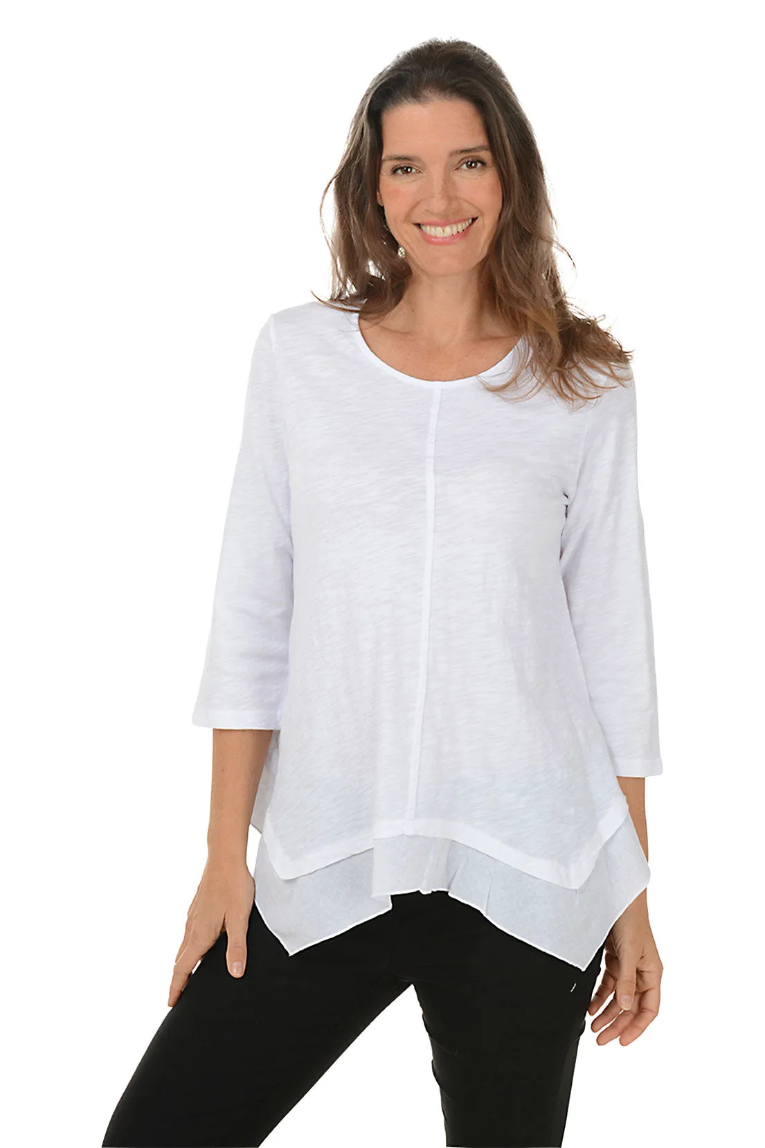 Solid Mineral Wash Hanky Hem Top