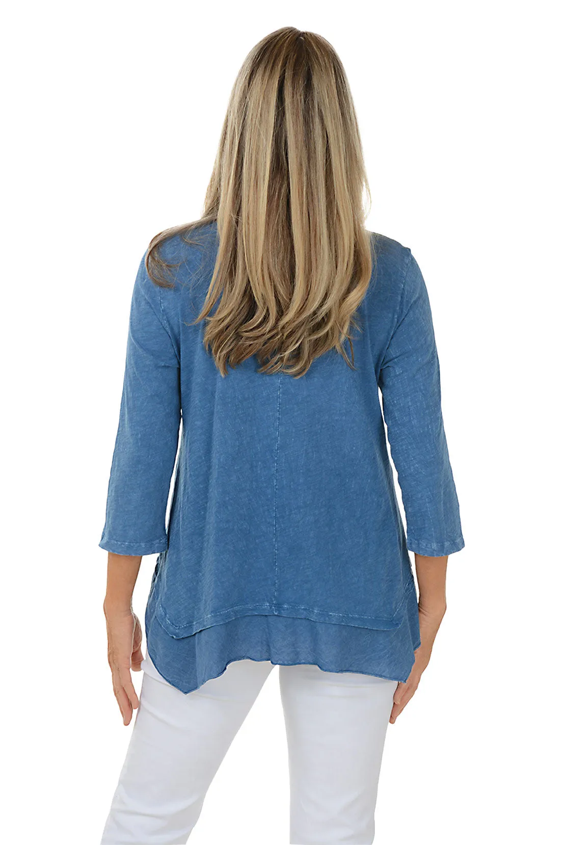 Solid Mineral Wash Hanky Hem Top