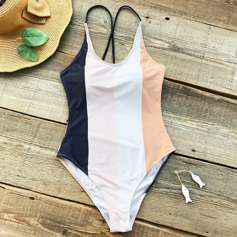 Sporty Stripe Swimsuit