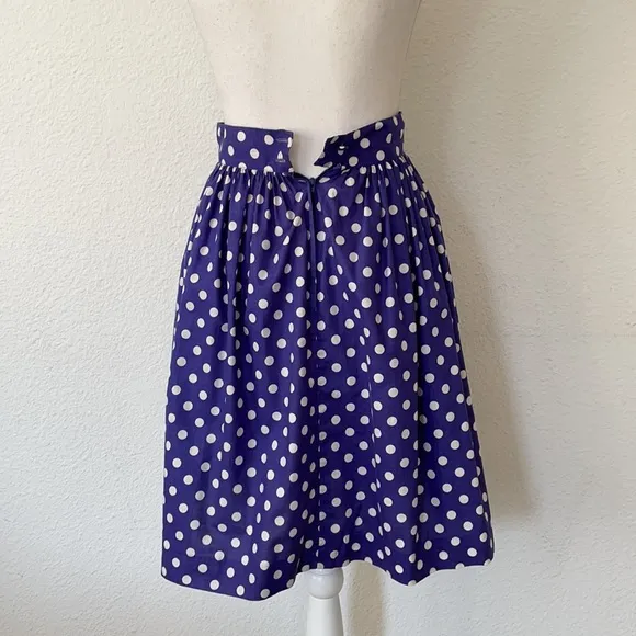 Vintage Laura Ashley Polka Dot Cotton Skirt