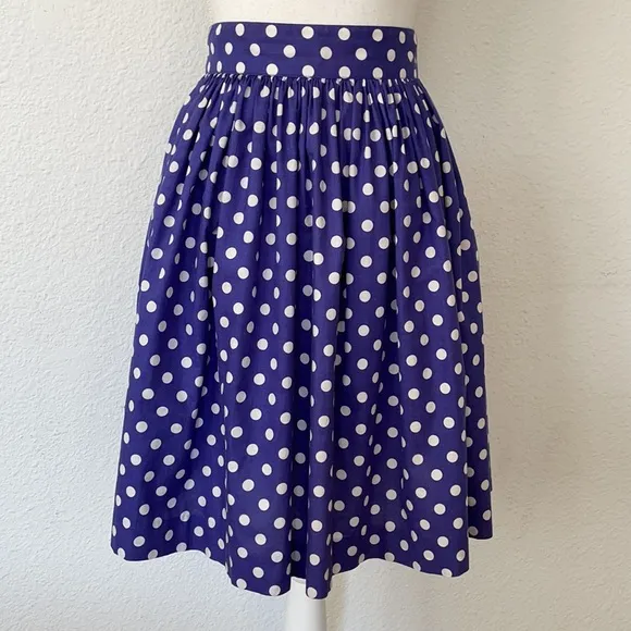 Vintage Laura Ashley Polka Dot Cotton Skirt