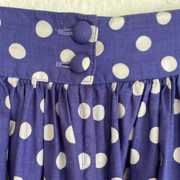 Vintage Laura Ashley Polka Dot Cotton Skirt