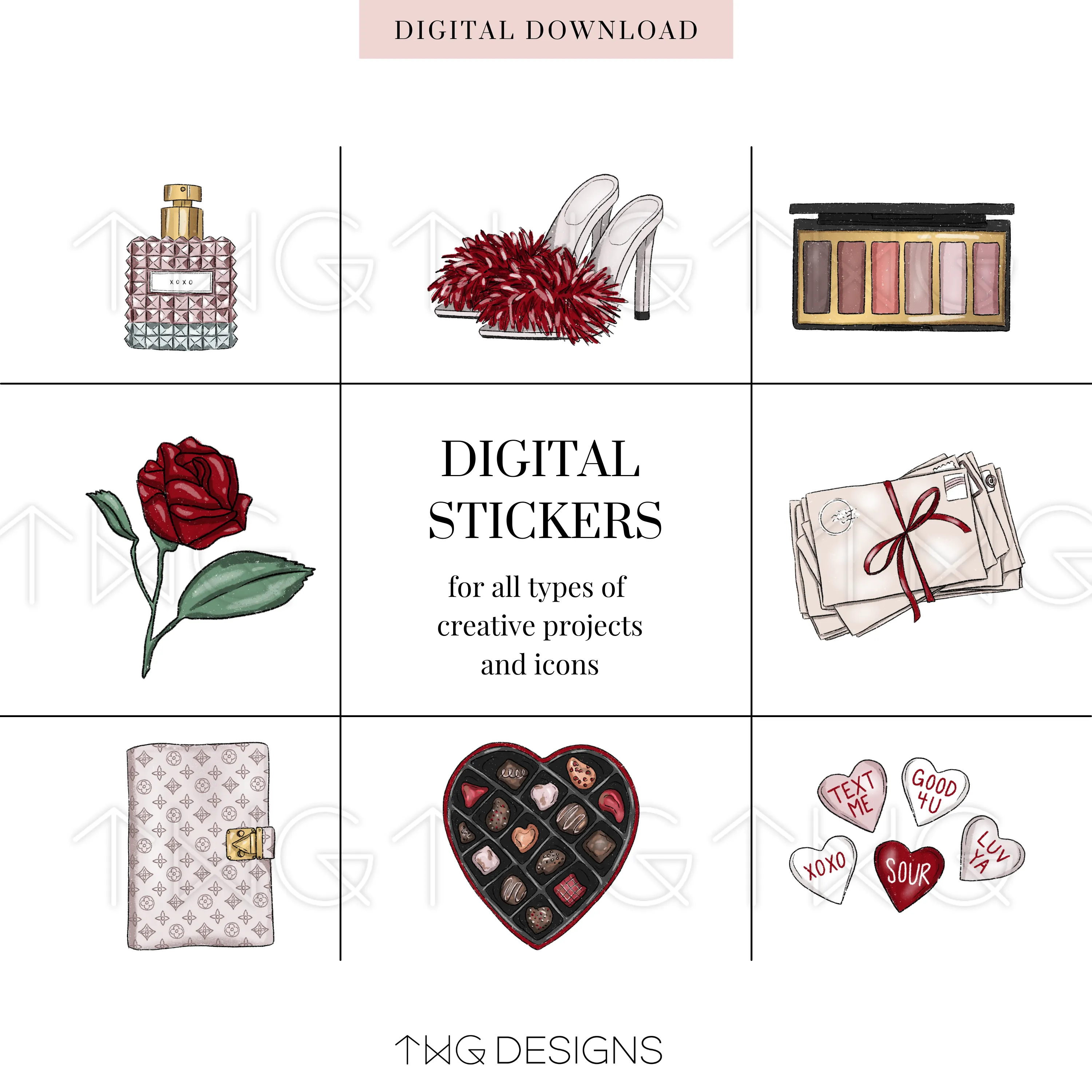 XOXO Clipart Collection